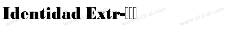 Identidad Extr字体转换